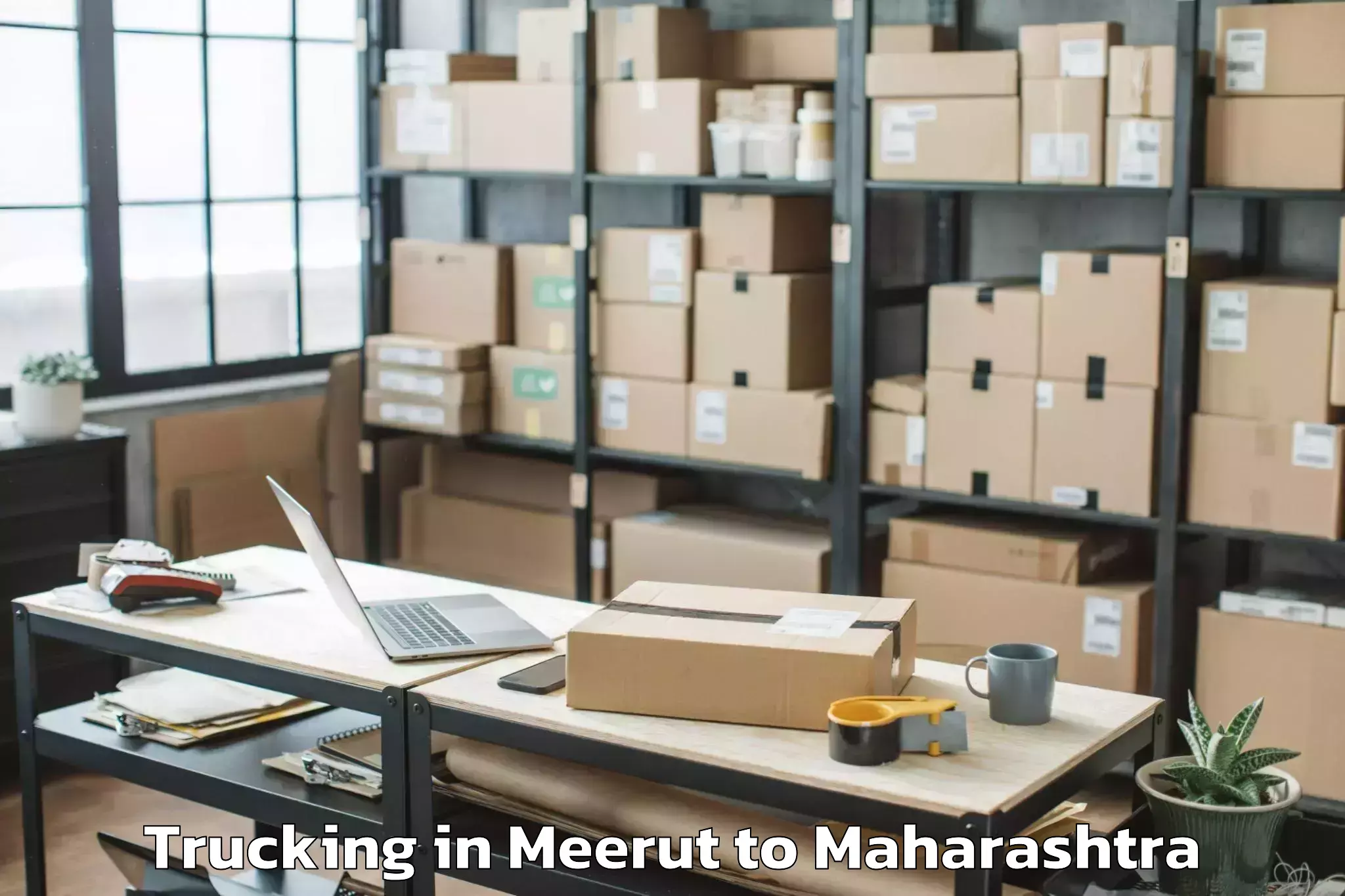 Affordable Meerut to Dudhani Trucking